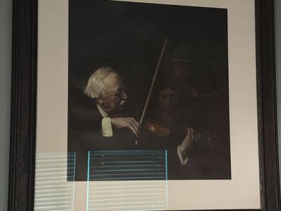 Custom framed Norman Rockwell print