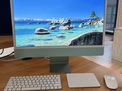 2021 Apple iMac 24" M1 — Green, 16GB RAM, 1TB SSD, 8-Core GPU