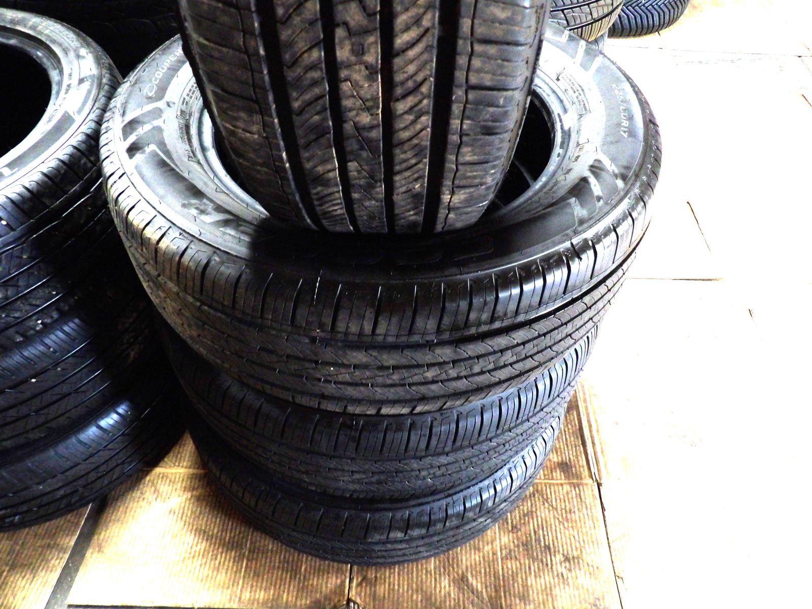 225/60R17 COOPER ENDEAVOR PLUS SET OF USED TIRES