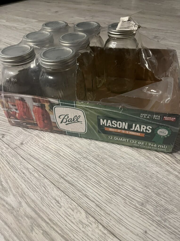 32 oz Wide Mouth Ball Brand Mason Jars