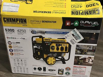 Champion Dual-Fuel Portable Generator – 5300 Starting / 4250 Running Watts