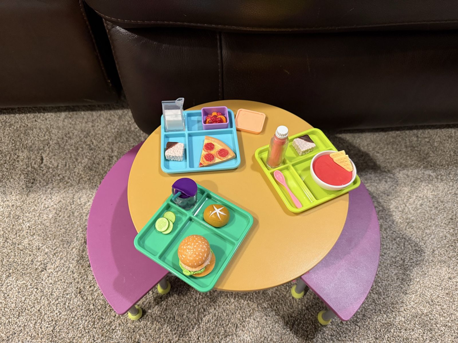 Our Generation (Target) School Lunch Table with Play Food Accessories Set