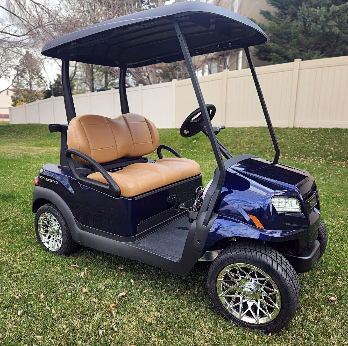 For Sale: 2025 Metallic Electric Onyx Blue Club Car Onward 2-Passenger Golf Cart in Sandy, Utah