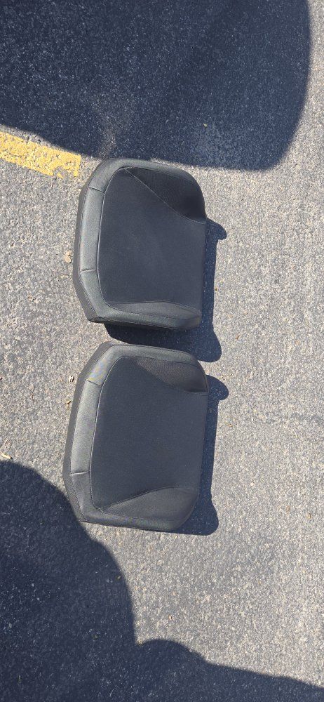 2 Black Seat Covers  and more