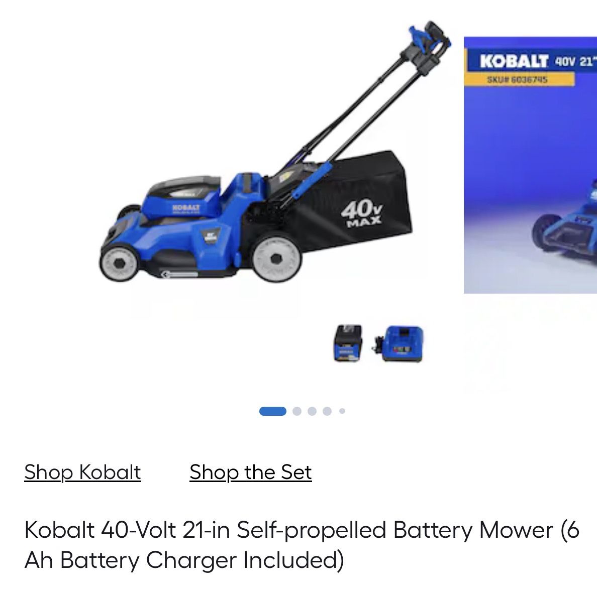 Kobalt lawn mower