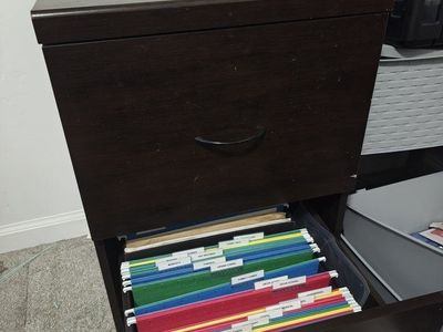 2-Drawer Vertical File Cabinet — Dark Espr