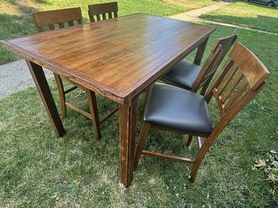 Custom made Wooden Dining Table & 4 Chairs