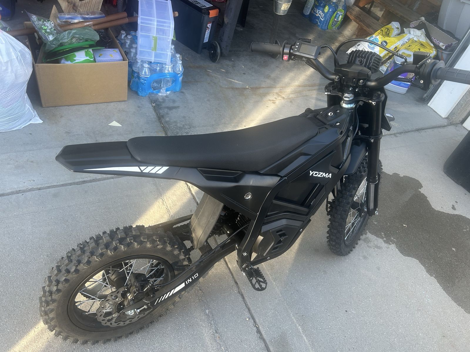 Yozma Electric Dirt Bike - YZ-E1000 Model, Black, Off-Road Ready
