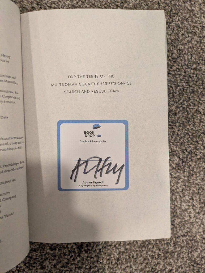 Signed The Body in the Woods by April Henry - Author Signed, Point Last Seen Mystery, Fiction Book