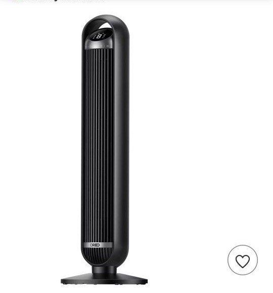 Dreo 24" Nomad One Oscillating Tower Fan with Remote Control, Quiet Cooling, 6 Modes, Black