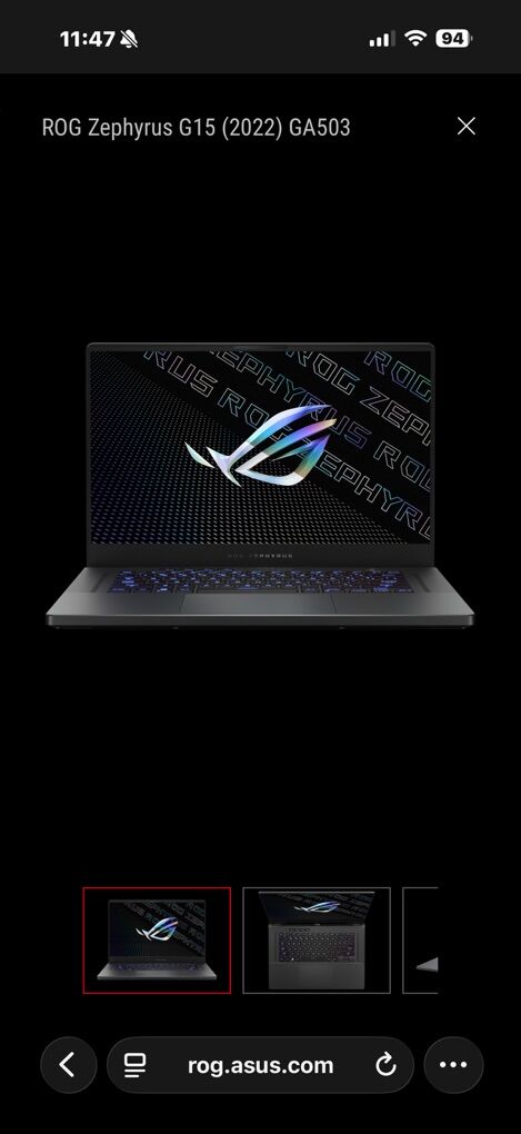 ROG Zephyrus G15 with 4TB 40GB of RAM