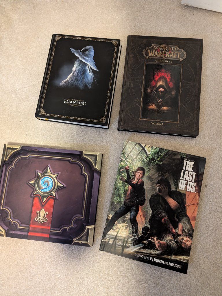 Video Game Art & Lore Books: Elden Ring, World of Warcraft, The Last of Us, Hearthstone Box Set