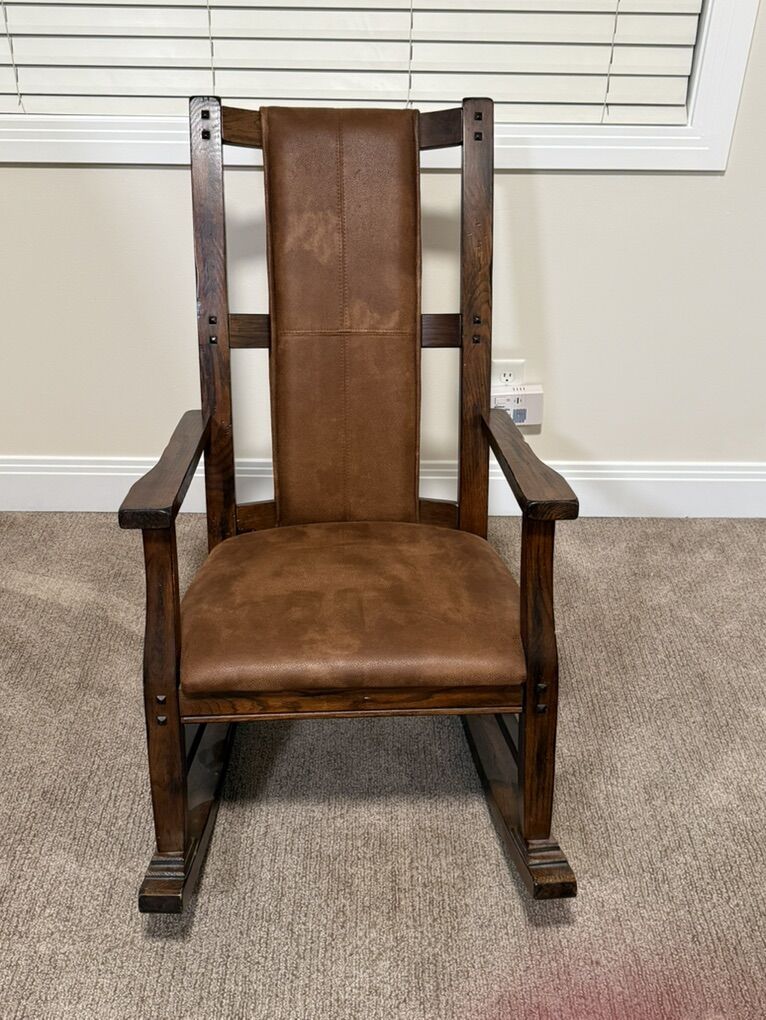 Leather Rocking Chair