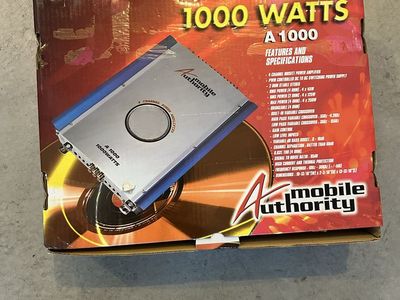 Mobile Authority A1000 1000W 4-Channel Car Audio Power Amplifier in Original Box