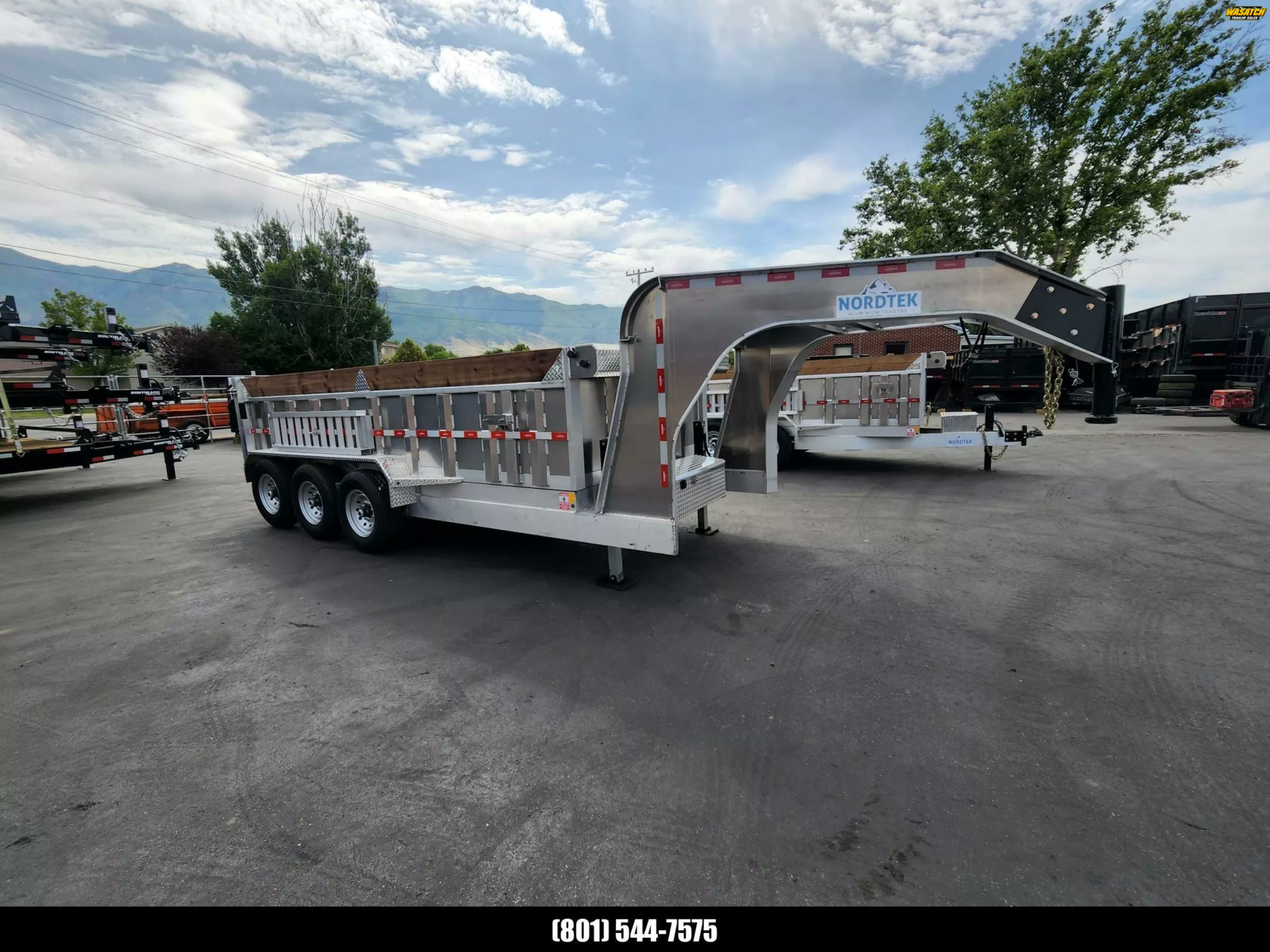 2026 Nordtek Trailers 7X16 GN Triple Axle Aluminum Dump Trailer