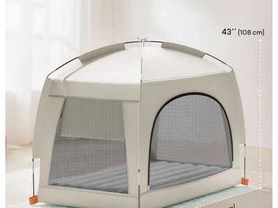 Pay kids inflatable mattress and tent new