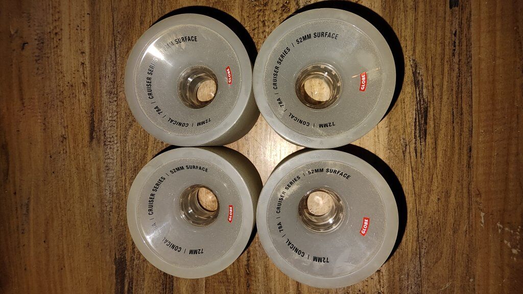 New Takeoff Globe Cruiser Conical 72mm 78a Longboa