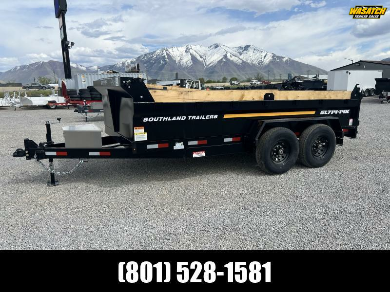 Southland Trailers 7x14 SL270 6" Tube Dump Trailer With Spare