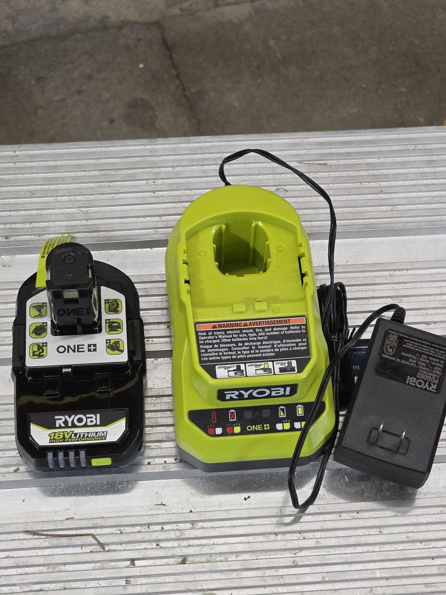 NEW RYOBI 18V ONE+ 2Ah High Performance Battery and charger