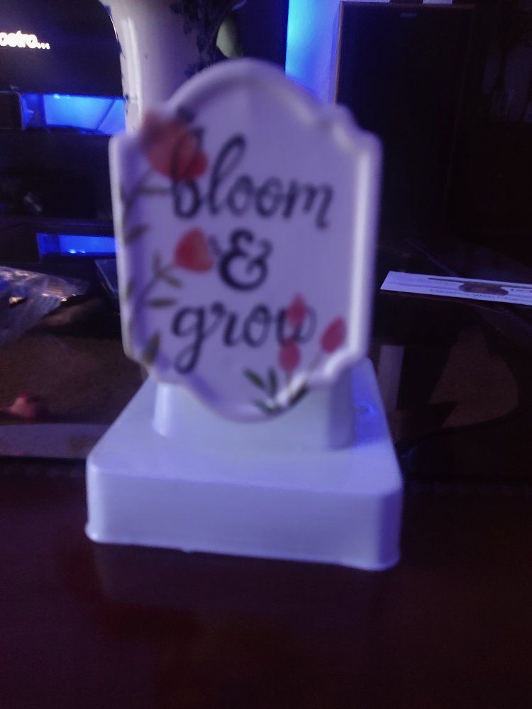 Decorative "Bloom & Grow" glade plug in