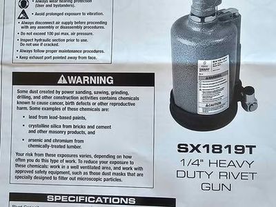 Sunex Snapp SX1819T Rivet Gun