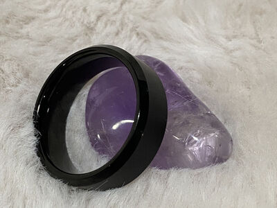 Men's Black Tungsten Wedding Band Size 10.5