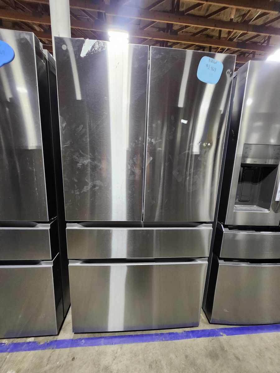 LG Stainless Steel French Door Refrigerator with Double Freezer Drawers - New