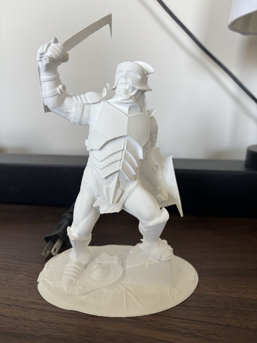Uruk-hai Orc 3D printed statue