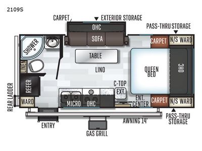 2019 Forest River RV Rockwood 2109S