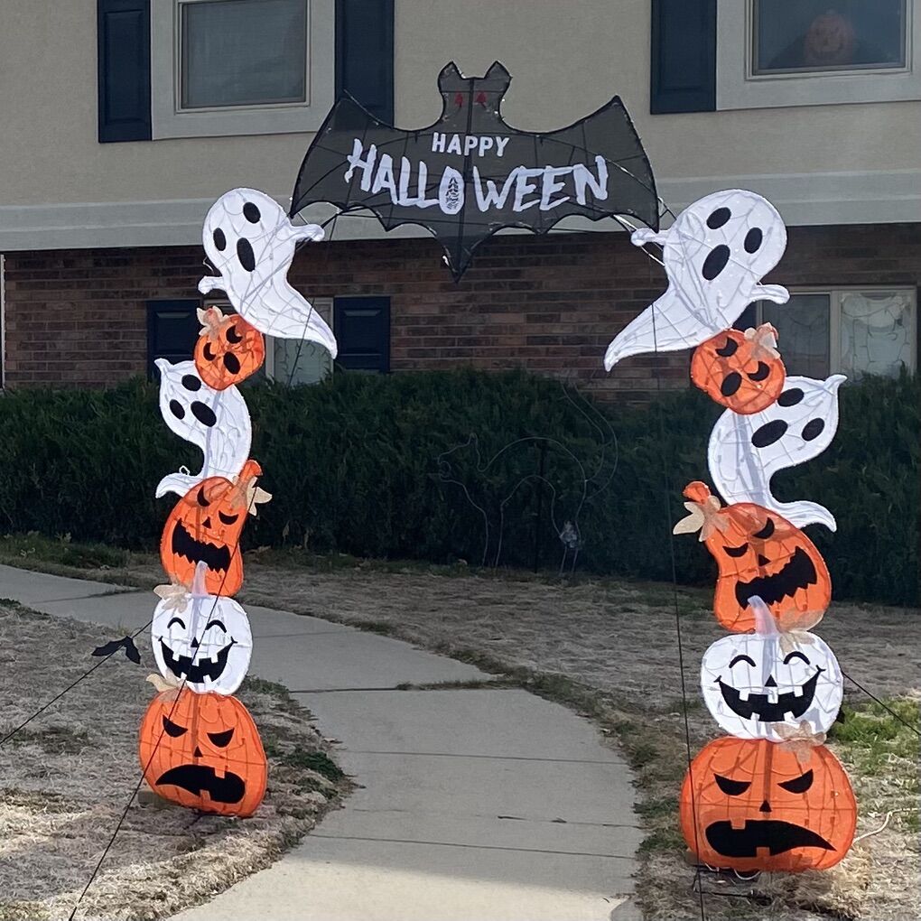 Halloween Pumpkin Ghost 8FT Archway