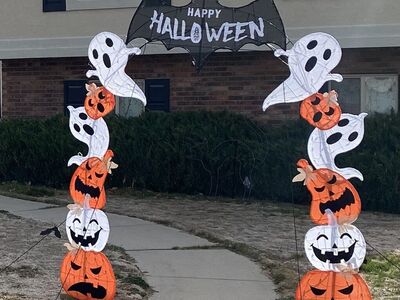 Halloween Pumpkin Ghost 8FT Archway