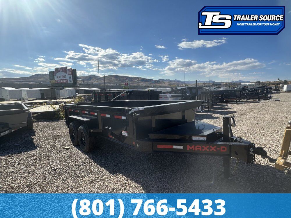 7x14 Maxx-D DJX Dump Trailer - 24" Sides - 14K GVWR