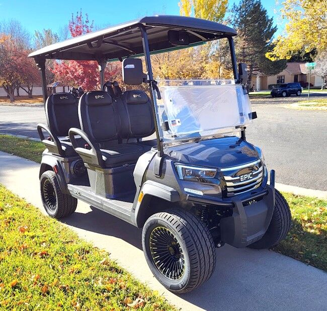 2026 Lifted Lithium 4-Passenger Grey EPIC FX40 Golf Cart