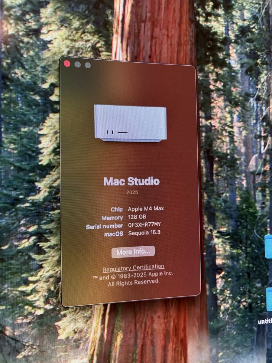 Mac Studio M4 max 128gb ram 4TB ssd