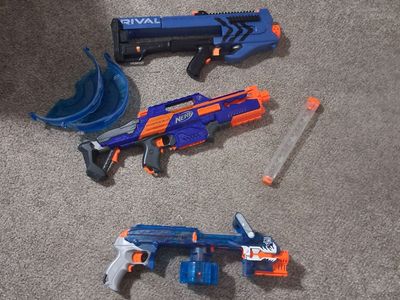 3 nerf guns