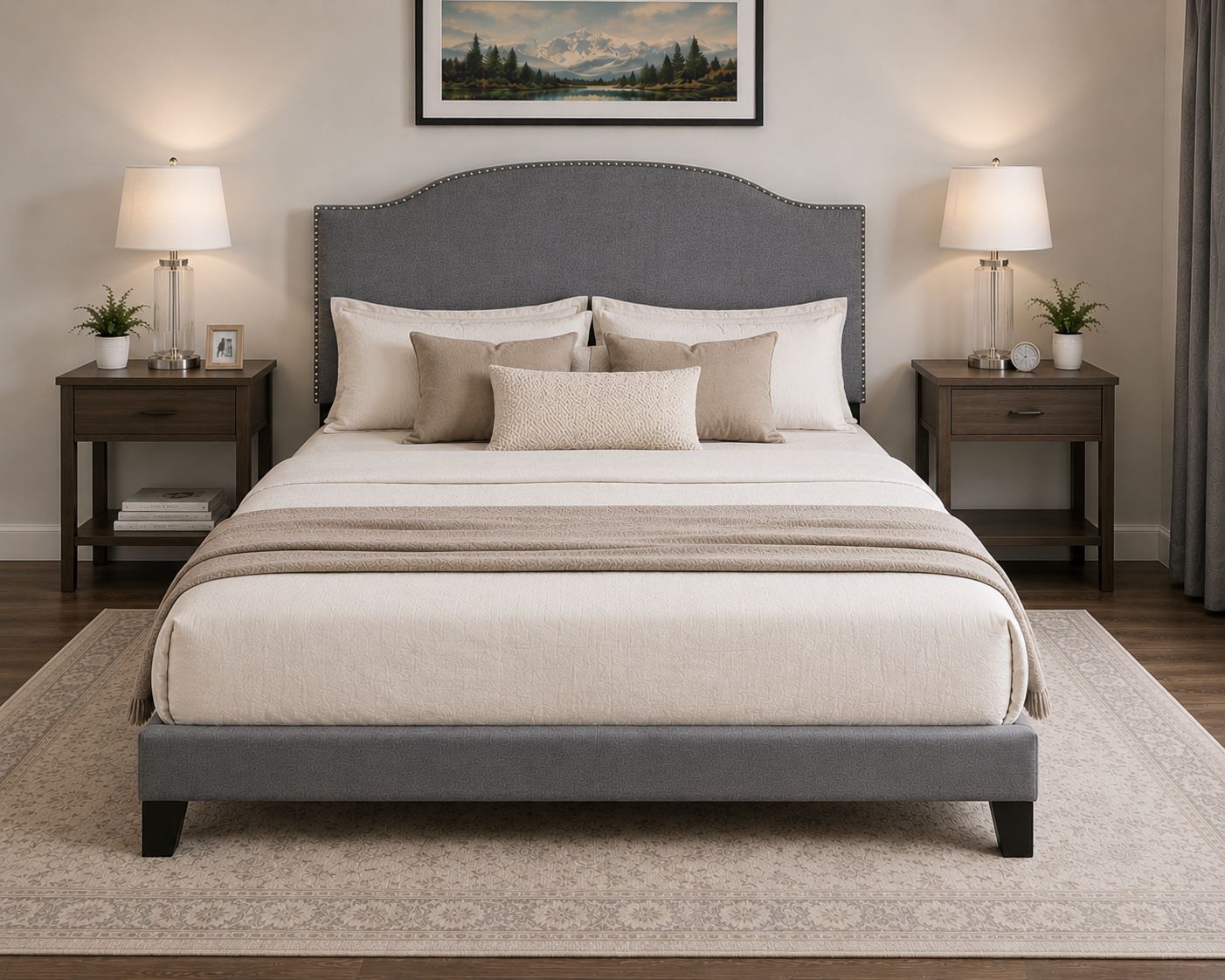 NEW IN BOX king bed frame