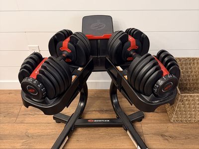Bowflex 552 dumbbells & stand