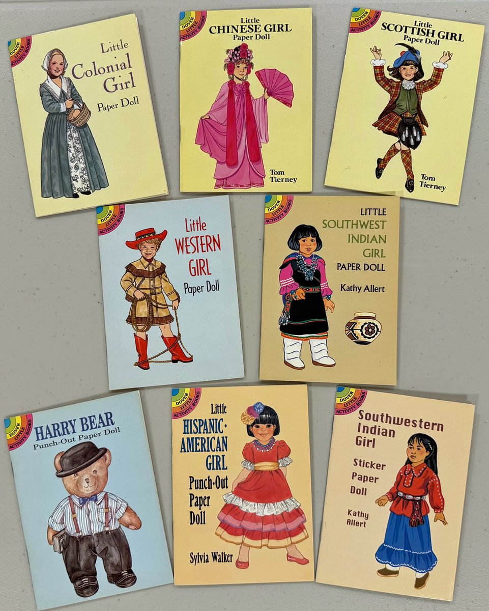 NEW Paper Doll Books, Cut Out, Punch Out, and/or Stickers Dover Little Activity Books
