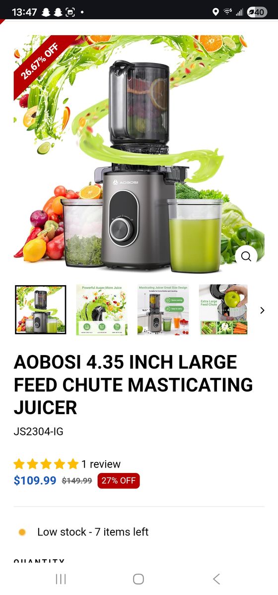 New juicer
