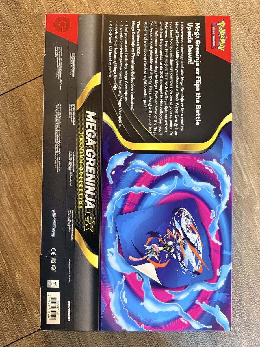 Pokémon TCG Mega Greninja ex Premium Collection Box & Perfect Order Booster Bundle