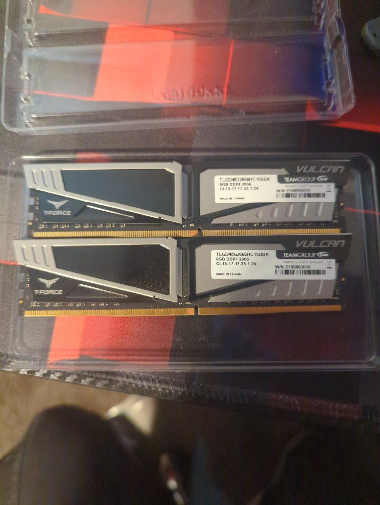 TeamGroup T-Force Vulcan 16GB (2x8GB) DDR4 2666MHz RAM