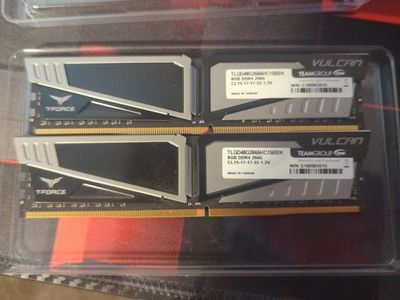TeamGroup T-Force Vulcan 16GB (2x8GB) DDR4 2666MHz RAM