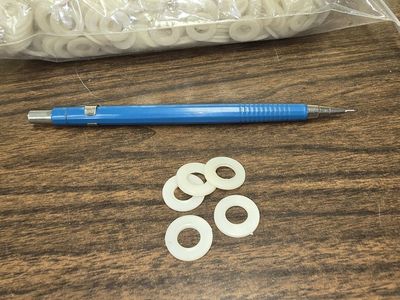 NYLON WASHERS, 5/8" O.D., 5/16" I.D., 0.072" Thick