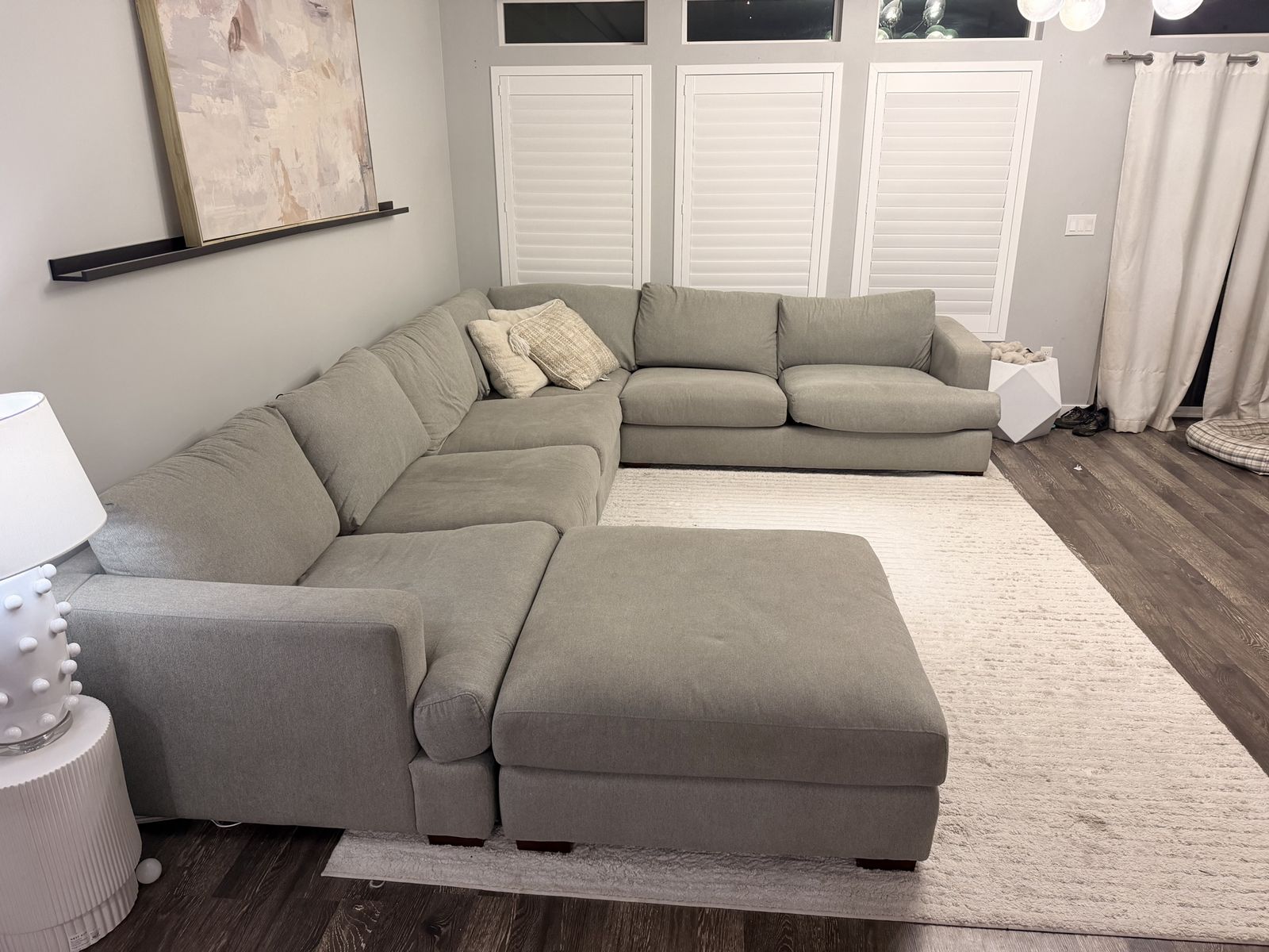 Grey Sectional - never pets or smoking