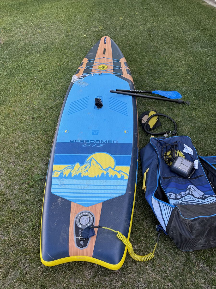 Body Glove Performer GTS Inflatable Paddleboard Paddle board with electric inflator storage bag and Paddle