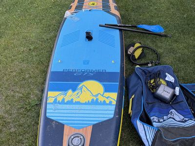 Body Glove Performer GTS Inflatable Paddleboard Paddle board with electric inflator storage bag and Paddle