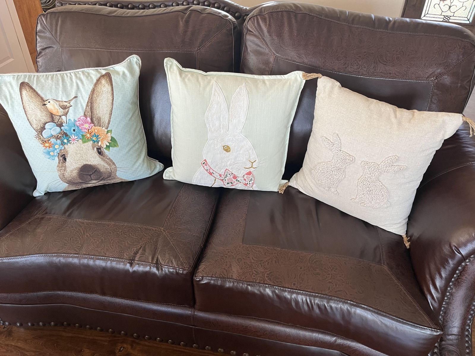 Bunny Toss Pillows $15 Each