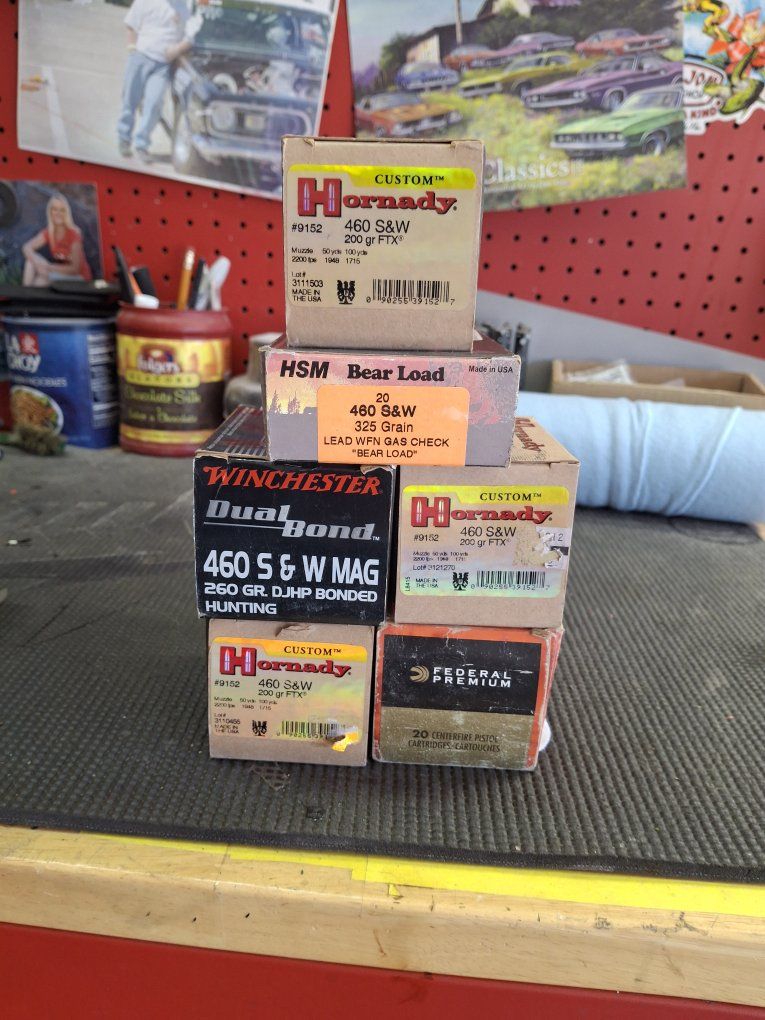 Smith & Wesson 460mag 45 Colt ammo & reloading supplies