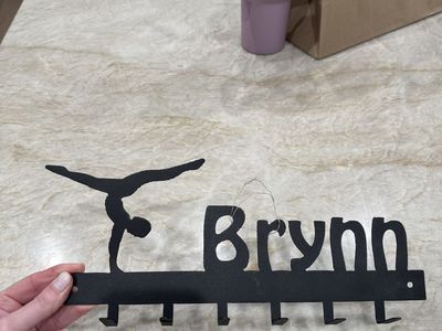 Hooks for Gymnastics Medals Brynn Name