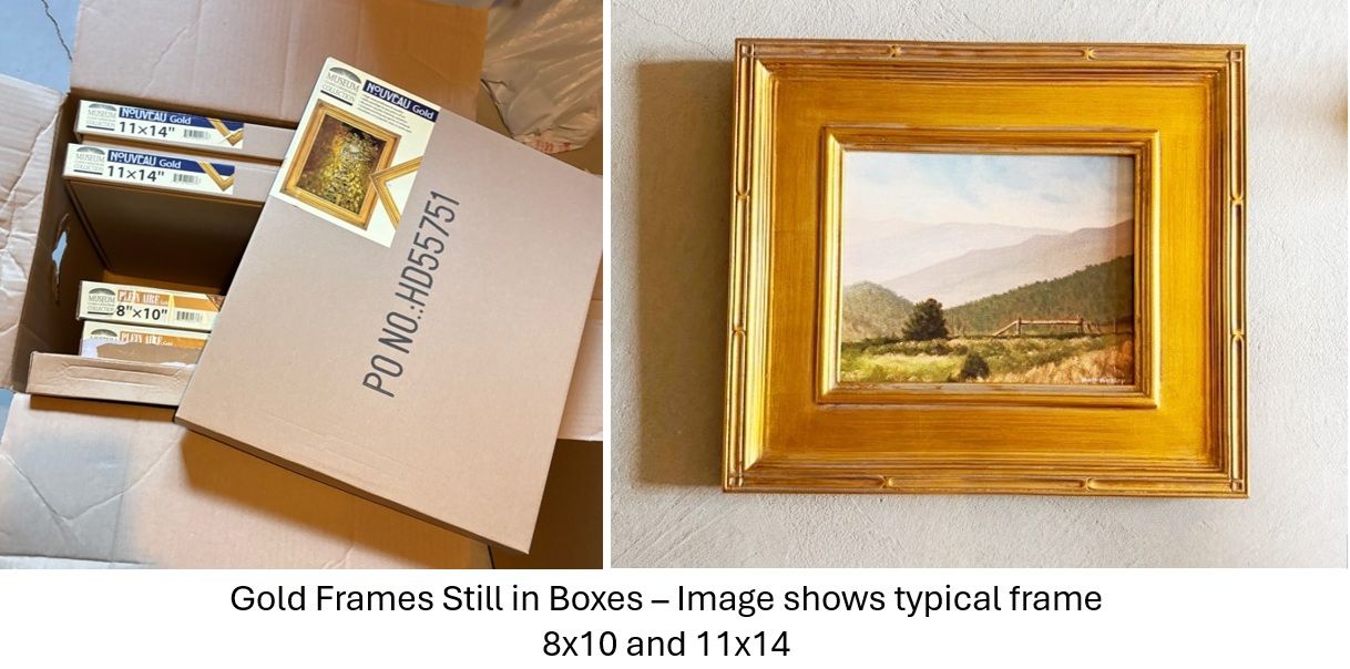 Gold Picture Frames - New in Box